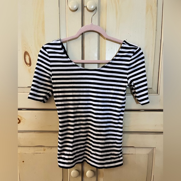 Ralph Lauren Tops - Ralph Lauren black and white striped shirt. Size S.